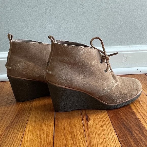 Sperry Brown Harlow Wedge Bootie Size 7 - Picture 2 of 9